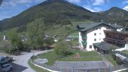 Archived webcam image showing View of the Tennengebirge mountains in St. Martin on 18 May 2026 at 10:44