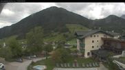 Archived webcam image showing View of the Tennengebirge mountains in St. Martin on 7 Jun 2026 at 07:39