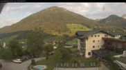 Archived webcam image showing View of the Tennengebirge mountains in St. Martin on 6 Aug 2026 at 07:10