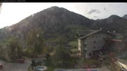 Archived webcam image showing View of the Tennengebirge mountains in St. Martin on 1 Oct 2026 at 16:55