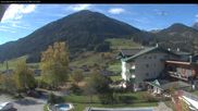 Archived webcam image showing View of the Tennengebirge mountains in St. Martin on 18 Oct 2026 at 14:49