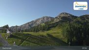 Archived webcam image showing Zauchensee Restaurant Gamskogelhütte on 3 Aug 2026 at 08:40
