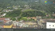 Archived webcam image showing Castelgrande in Bellinzona on 4 Jun 2026 at 09:54