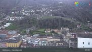 Archived webcam image showing Castelgrande in Bellinzona on 30 Mar 2026 at 07:39