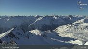 Archived webcam image showing St Anton: Valluga mountain on 8 Apr 2026 at 08:01