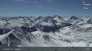 Archived webcam image showing St Anton: Valluga mountain on 8 Apr 2026 at 11:01