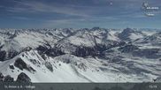 Archived webcam image showing St Anton: Valluga mountain on 8 Apr 2026 at 15:01