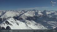 Archived webcam image showing St Anton: Valluga mountain on 8 Apr 2026 at 17:01