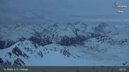 Archived webcam image showing St Anton: Valluga mountain on 13 Apr 2026 at 01:49