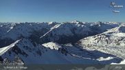 Archived webcam image showing St Anton: Valluga mountain on 24 Apr 2026 at 07:35