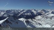 Archived webcam image showing St Anton: Valluga mountain on 24 Apr 2026 at 09:35