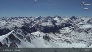 Archived webcam image showing St Anton: Valluga mountain on 24 Apr 2026 at 11:35