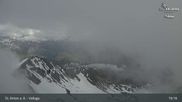 Archived webcam image showing St Anton: Valluga mountain on 7 Jun 2026 at 19:16