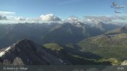 Archived webcam image showing St Anton: Valluga mountain on 7 Jul 2026 at 07:49