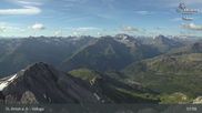 Archived webcam image showing St Anton: Valluga mountain on 7 Jul 2026 at 08:49