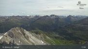 Archived webcam image showing St Anton: Valluga mountain on 7 Jul 2026 at 17:49