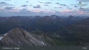 Archived webcam image showing St Anton: Valluga mountain on 7 Jul 2026 at 21:49