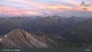 Archived webcam image showing St Anton: Valluga mountain on 11 Jul 2026 at 01:23