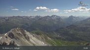 Archived webcam image showing St Anton: Valluga mountain on 12 Jul 2026 at 15:19