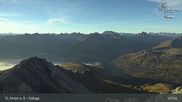 Archived webcam image showing St Anton: Valluga mountain on 19 Sep 2026 at 08:37