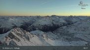 Archived webcam image showing St Anton: Valluga mountain on 23 Oct 2026 at 01:59