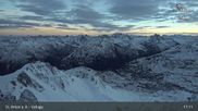 Archived webcam image showing St Anton: Valluga mountain on 27 Oct 2026 at 05:47
