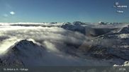 Archived webcam image showing St Anton: Valluga mountain on 27 Oct 2026 at 08:47