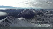 Archived webcam image showing St Anton: Valluga mountain on 27 Oct 2026 at 09:47