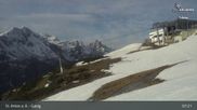 Archived webcam image showing Galzig Top Station - St. Anton on 10 May 2026 at 07:20