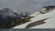 Archived webcam image showing Galzig Top Station - St. Anton on 10 May 2026 at 08:20