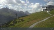 Archived webcam image showing Galzig Top Station - St. Anton on 10 Aug 2026 at 11:34