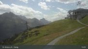 Archived webcam image showing Galzig Top Station - St. Anton on 10 Aug 2026 at 13:34