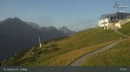 Archived webcam image showing Galzig Top Station - St. Anton on 12 Aug 2026 at 07:54