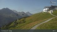 Archived webcam image showing Galzig Top Station - St. Anton on 12 Aug 2026 at 09:54