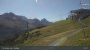 Archived webcam image showing Galzig Top Station - St. Anton on 12 Sep 2026 at 13:02