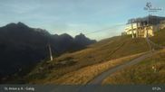 Archived webcam image showing Galzig Top Station - St. Anton on 20 Sep 2026 at 07:58