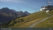 Archived webcam image showing Galzig Top Station - St. Anton on 20 Sep 2026 at 11:58