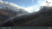 Archived webcam image showing Galzig Top Station - St. Anton on 9 Oct 2026 at 17:47