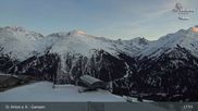 Archived webcam image showing Mountain Restaurant Gampen / Top Station Gampenbahn on 27 Feb 2026 at 01:08