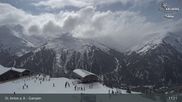 Archived webcam image showing Mountain Restaurant Gampen / Top Station Gampenbahn on 1 Apr 2026 at 11:40