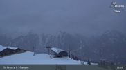 Archived webcam image showing Mountain Restaurant Gampen / Top Station Gampenbahn on 3 Apr 2026 at 05:34