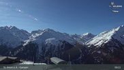 Archived webcam image showing Mountain Restaurant Gampen / Top Station Gampenbahn on 7 Apr 2026 at 09:16