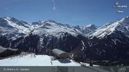 Archived webcam image showing Mountain Restaurant Gampen / Top Station Gampenbahn on 7 Apr 2026 at 11:16