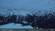 Archiviertes Webcam Bild: St. Anton - Bergstation Gampenbahn am 12.04.2026 um 21:07 Uhr