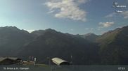 Archived webcam image showing Mountain Restaurant Gampen / Top Station Gampenbahn on 29 Jul 2026 at 08:23