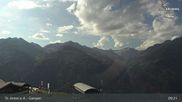 Archived webcam image showing Mountain Restaurant Gampen / Top Station Gampenbahn on 29 Jul 2026 at 09:23