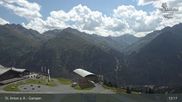 Archived webcam image showing Mountain Restaurant Gampen / Top Station Gampenbahn on 29 Jul 2026 at 13:23