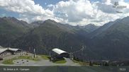 Archived webcam image showing Mountain Restaurant Gampen / Top Station Gampenbahn on 29 Jul 2026 at 15:23