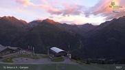 Archived webcam image showing Mountain Restaurant Gampen / Top Station Gampenbahn on 4 Sep 2026 at 05:15