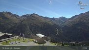 Archived webcam image showing Mountain Restaurant Gampen / Top Station Gampenbahn on 4 Sep 2026 at 13:15